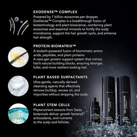 Caldera + Lab hair serum dropper ready for quick scalp nourishment.