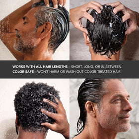 Caldera + Lab system packaging kit showing the three-step routine for men.