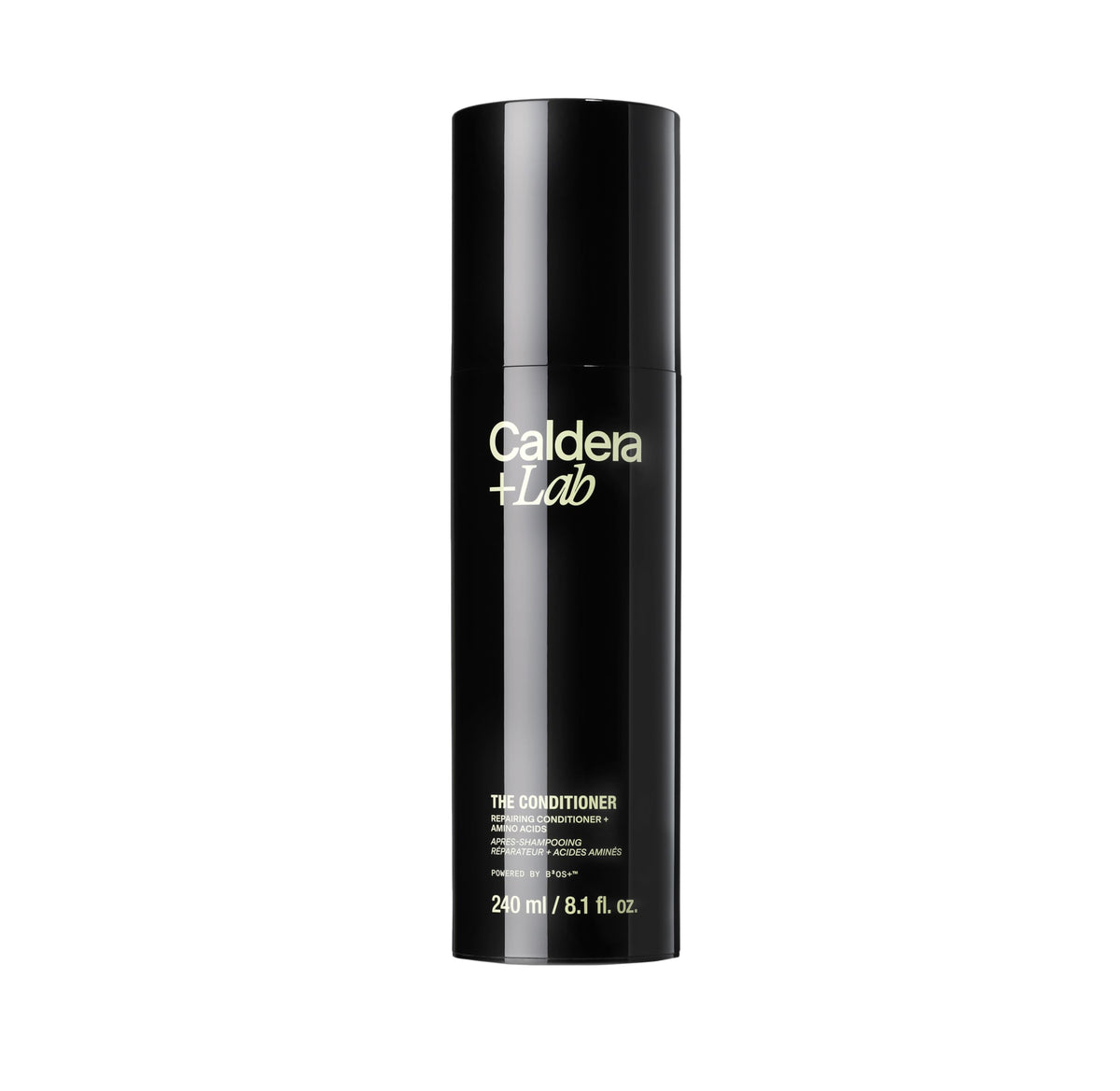 Caldera + Lab The Conditioner bottle shows a hydrating formula for balanced scalp and fuller hair.