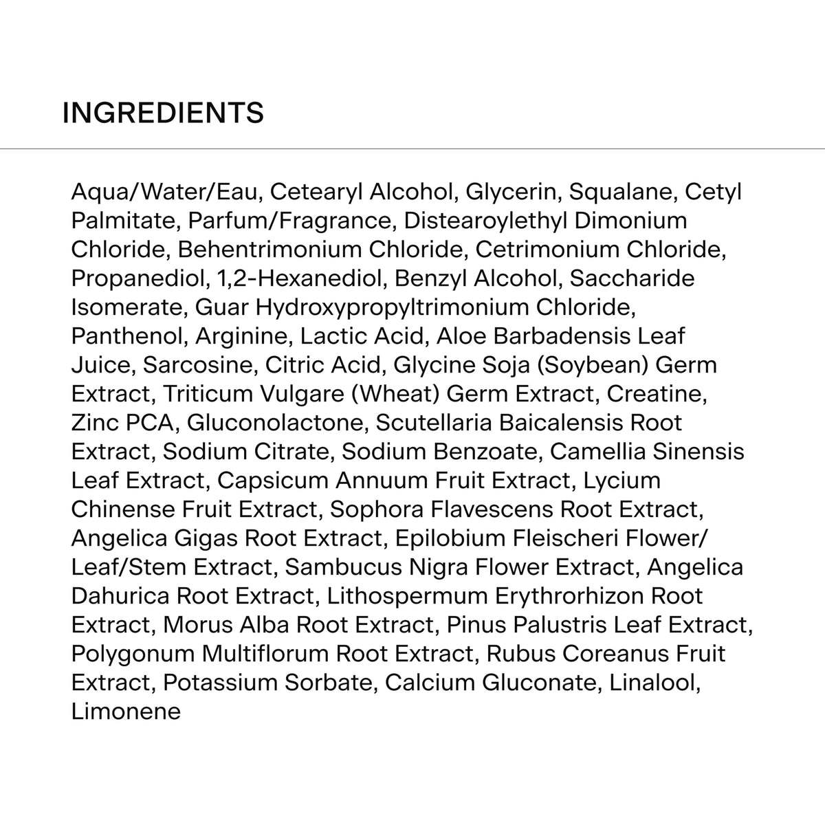 Caldera + Lab The Conditioner clean formula showcases sulfate- and paraben-free conditioning.