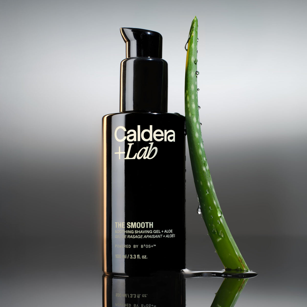 Caldera + Lab The Smooth application massage demonstrating calming, hydrating skin prep.