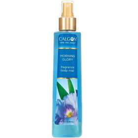 Calgon Morning Glory bottle front showing fresh floral fragrance for daily refreshment
