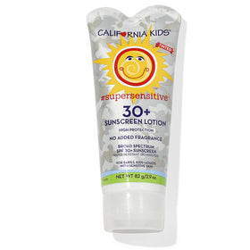 California Baby California Kids Sunscreen bottle front showcases reef-safe mineral protection for kids.