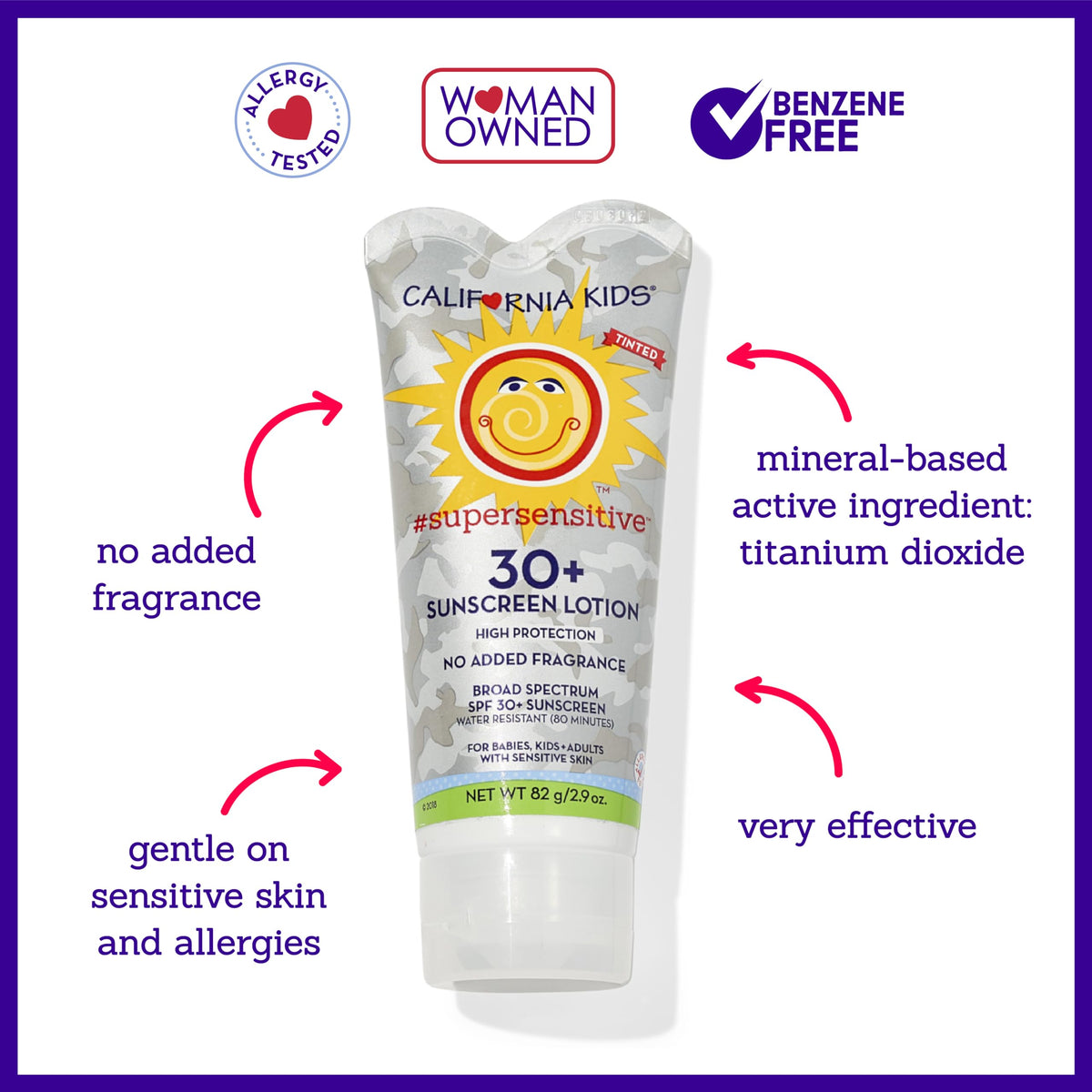 California Baby California Kids Sunscreen face and body usage for full-body sun protection.