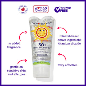 California Baby California Kids Sunscreen face and body usage for full-body sun protection.