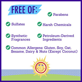 California Baby allergen-free claim visible on conditioner packaging