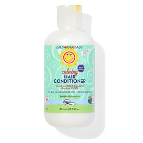 California Baby Calming Hair Conditioner bottle front showing plant-based formula