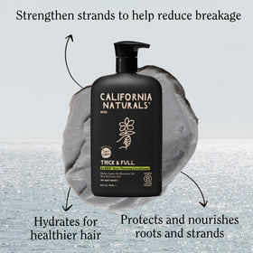 California Naturals Re:GRO ingredients highlight biotin, rosemary and castor oil for nourishing care.