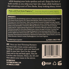California Naturals Re:GRO conditioner lather demonstrating easy, even distribution.