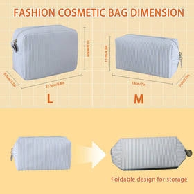 CALINNL large makeup bag open showing organized interior