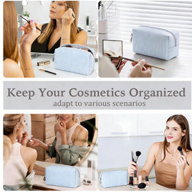 CALINNL small makeup bag compact for daily essentials