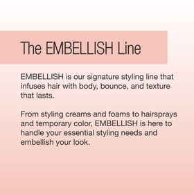 Calista Embellish Root Touch-Up compact-powder minimizes fallout on skin.