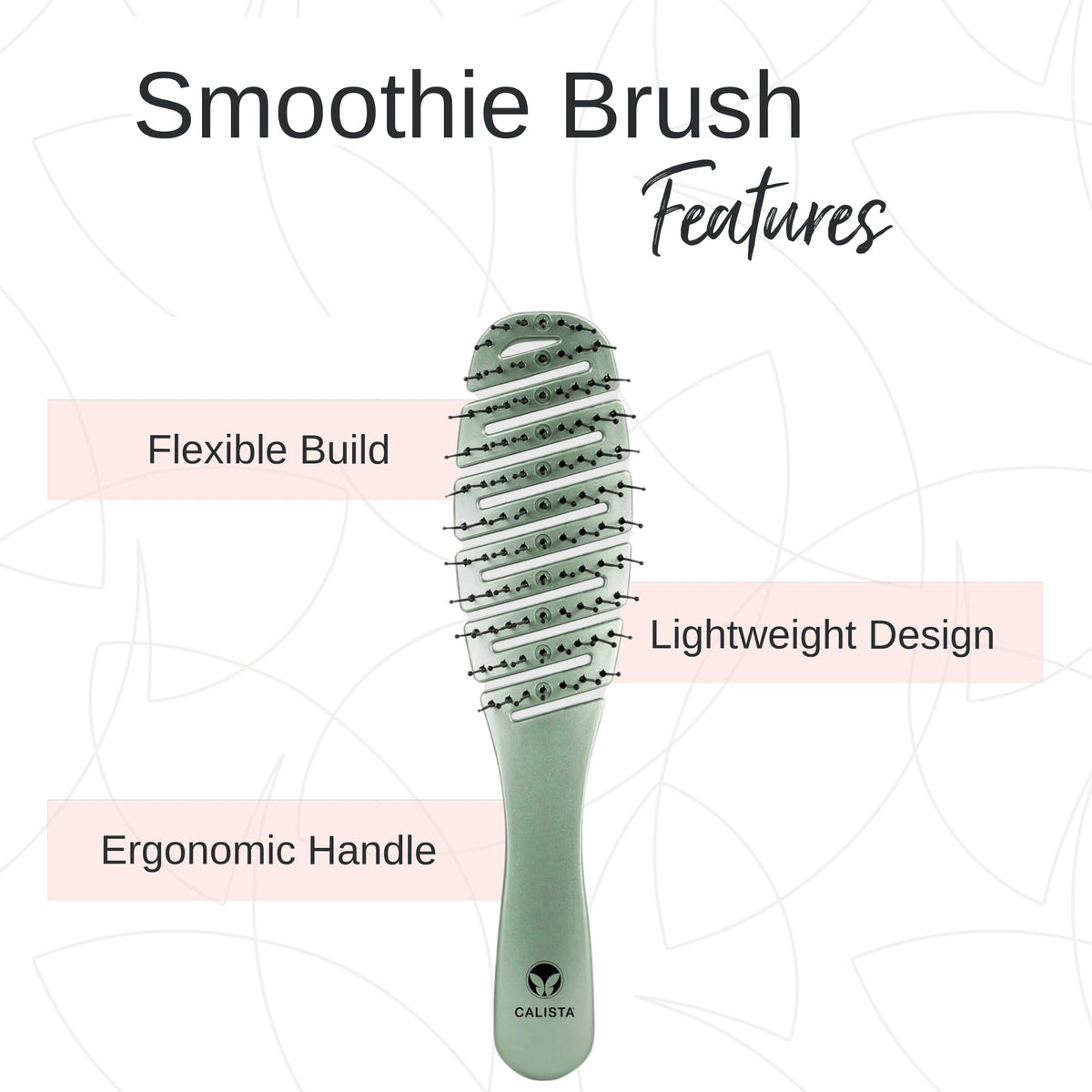 Calista Smoothie Brush compact storage image highlighting portability