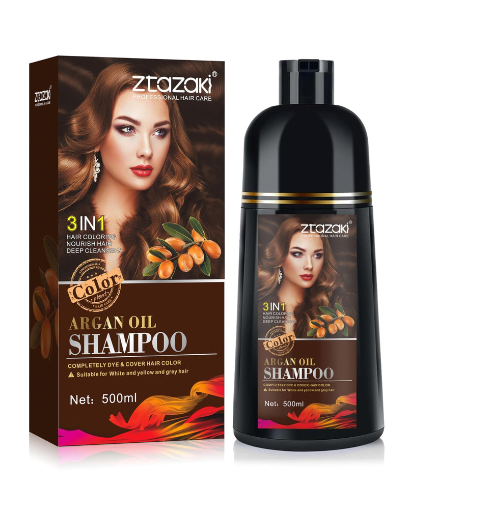 Callmynm Black Hair Dye Shampoo delivers quick color coverage for gray roots.