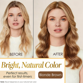Callmynm Blonde Brown Hair Dye Shampoo foam-lather provides even coverage and a smooth feel.
