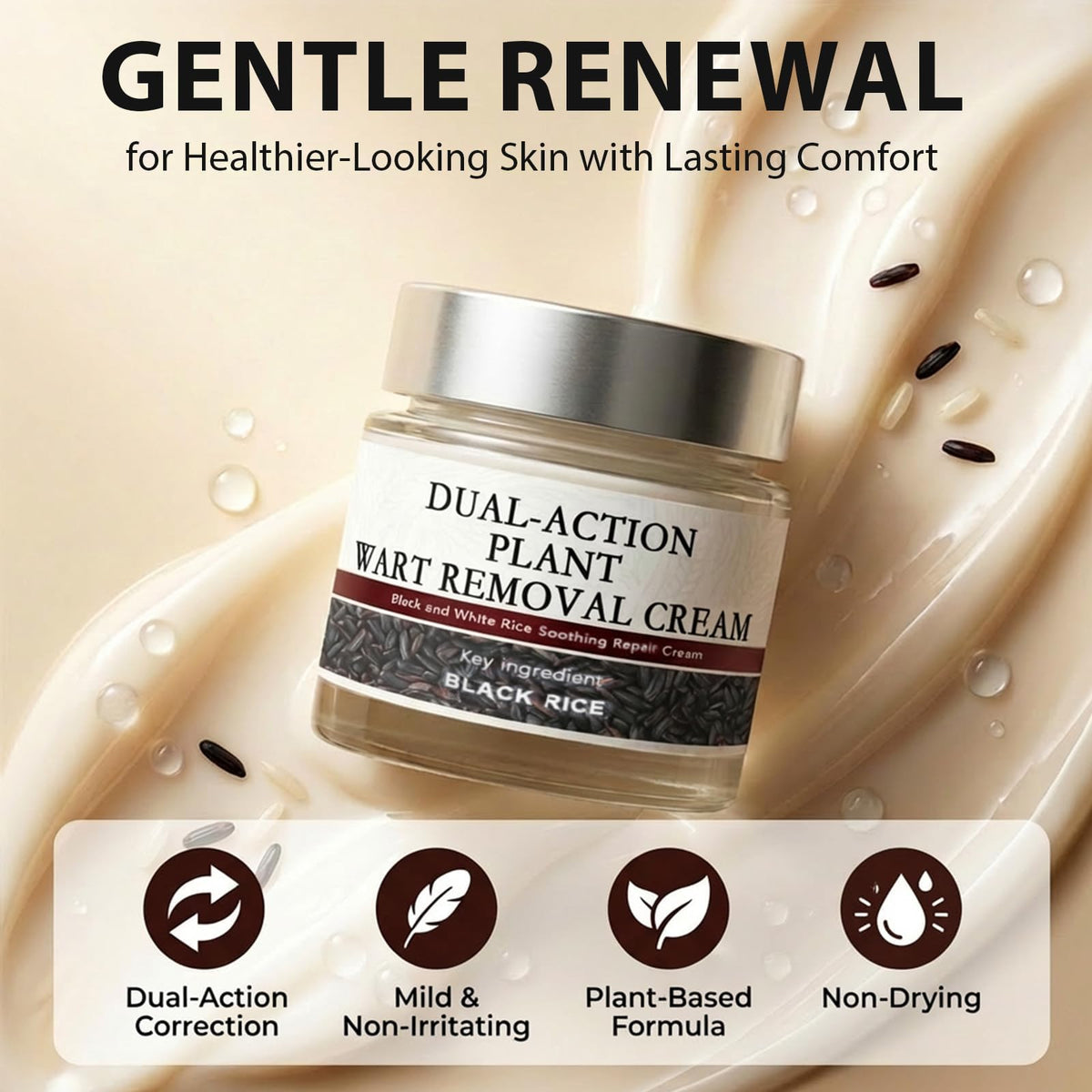 Callmynm Renewal Cream being applied demonstrates quick absorption and soothing feel
