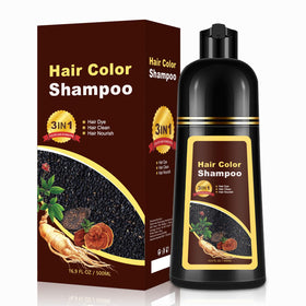 Callmynm Wine Red Hair Dye Shampoo bottle showing rich color for home use