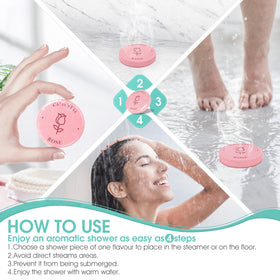 CalmNFiz natural fragrance formula highlights gentle ingredients for refreshing showers.