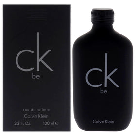 Calvin Klein CK Be bottle pour, versatile unisex scent for daily confidence.