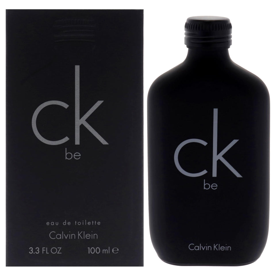 Calvin Klein CK Be bottle pour, versatile unisex scent for daily confidence.