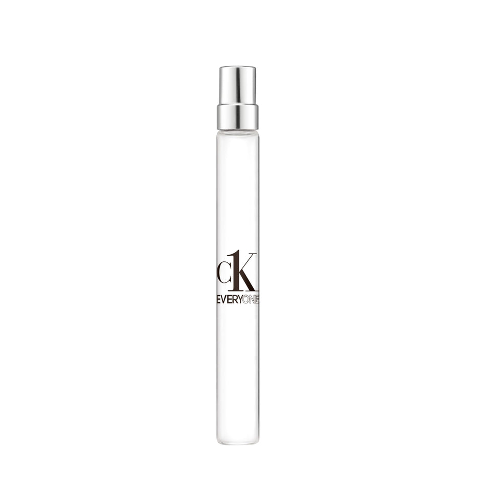 Calvin Klein CK Everyone bottle view with recyclable glass packaging and fresh citrus vibe.