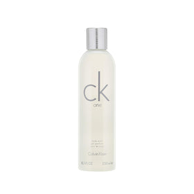 Calvin Klein CK One body wash bottle front view for shared freshness