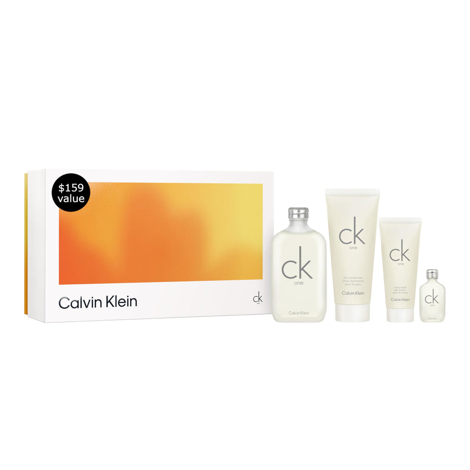 CK One bottle 200ml with citrus-forward scent for daily freshness