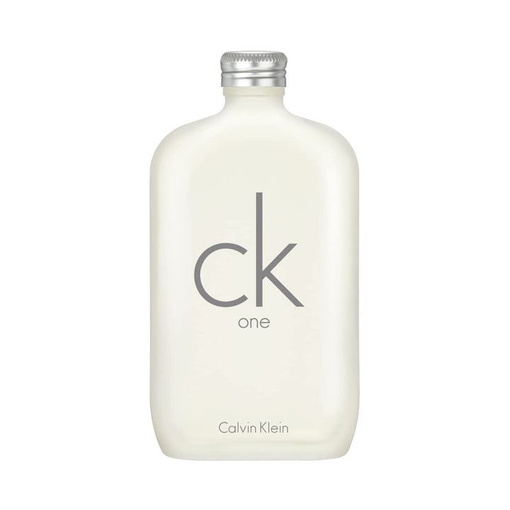 Calvin Klein CK One bottle front shows a timeless unisex fragrance for daily wear.