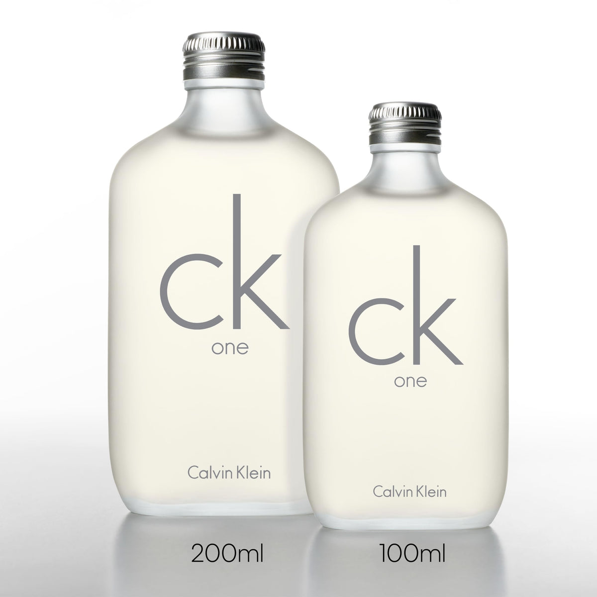 Calvin Klein CK One product display invites exploration of fresh and warm contrasts.