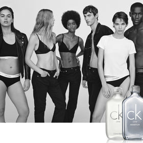Calvin Klein CK One spray action demonstrates easy, even application.