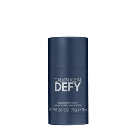 Calvin Klein Defy deodorant packaging shows premium design for everyday use.