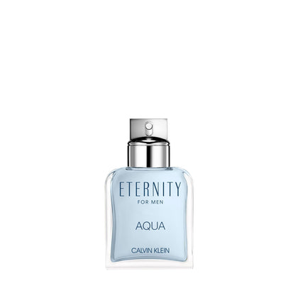 Calvin Klein Eternity Aqua For Him bottle front, ideal for daytime wear.