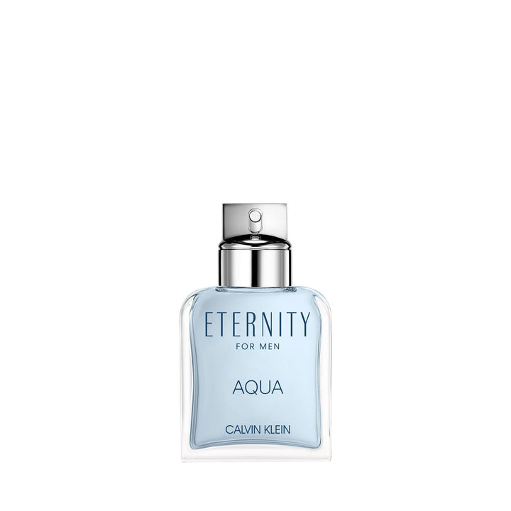 Calvin Klein Eternity Aqua For Him bottle front, ideal for daytime wear.