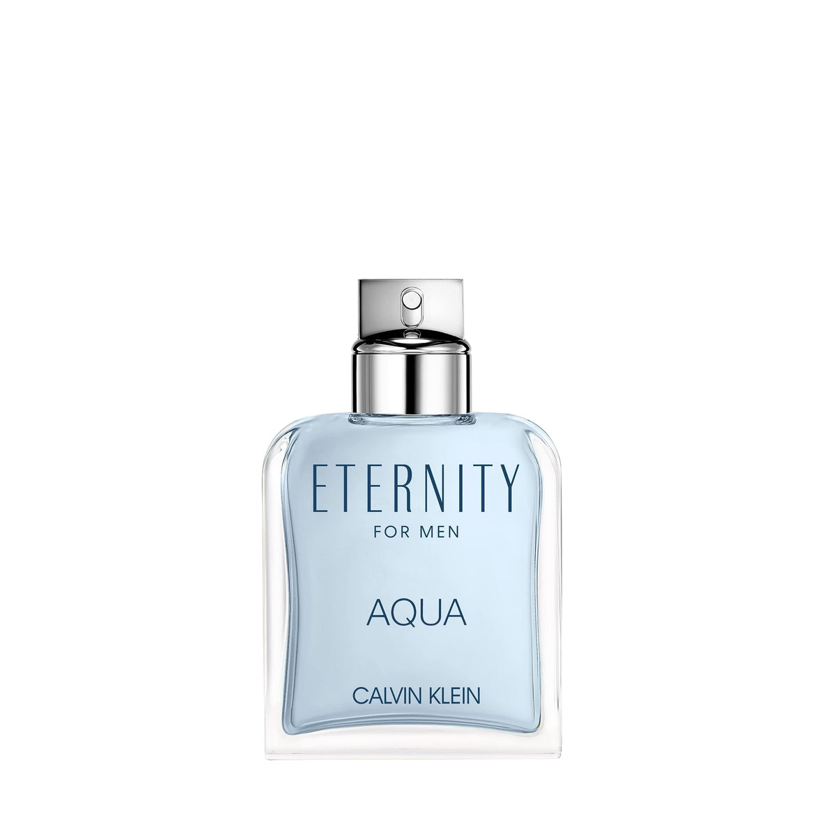 Calvin Klein Eternity Aqua for Him EDT bottle close-up emphasizing fresh daily confidence