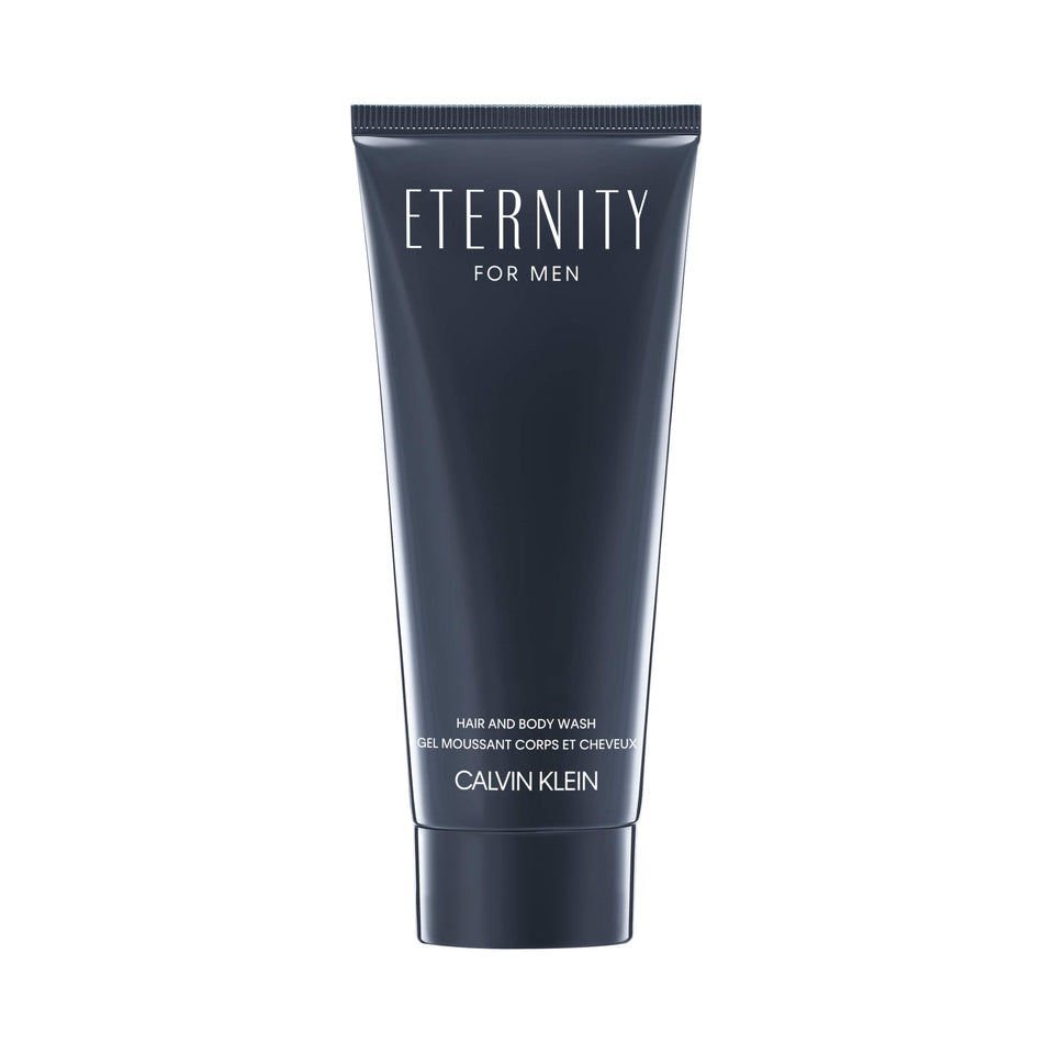Calvin Klein Eternity for Men bottle closeup showing a refreshing daily cleanse