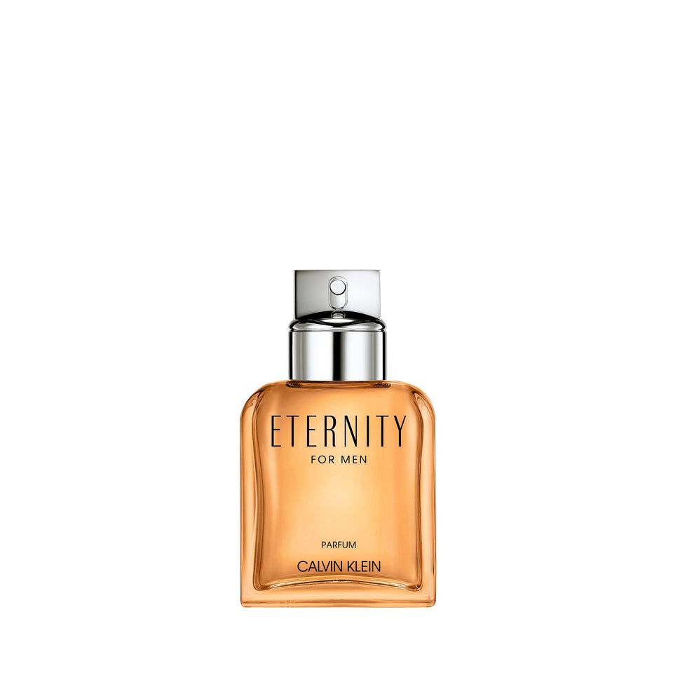 Calvin Klein Eternity For Men Parfum bottle front view, ideal for evening elegance