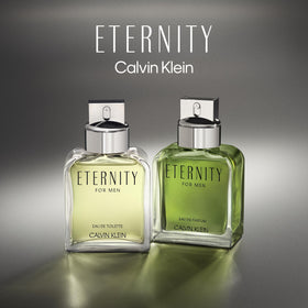 Calvin Klein Eternity for Men EDP spray action demonstrates easy daytime application