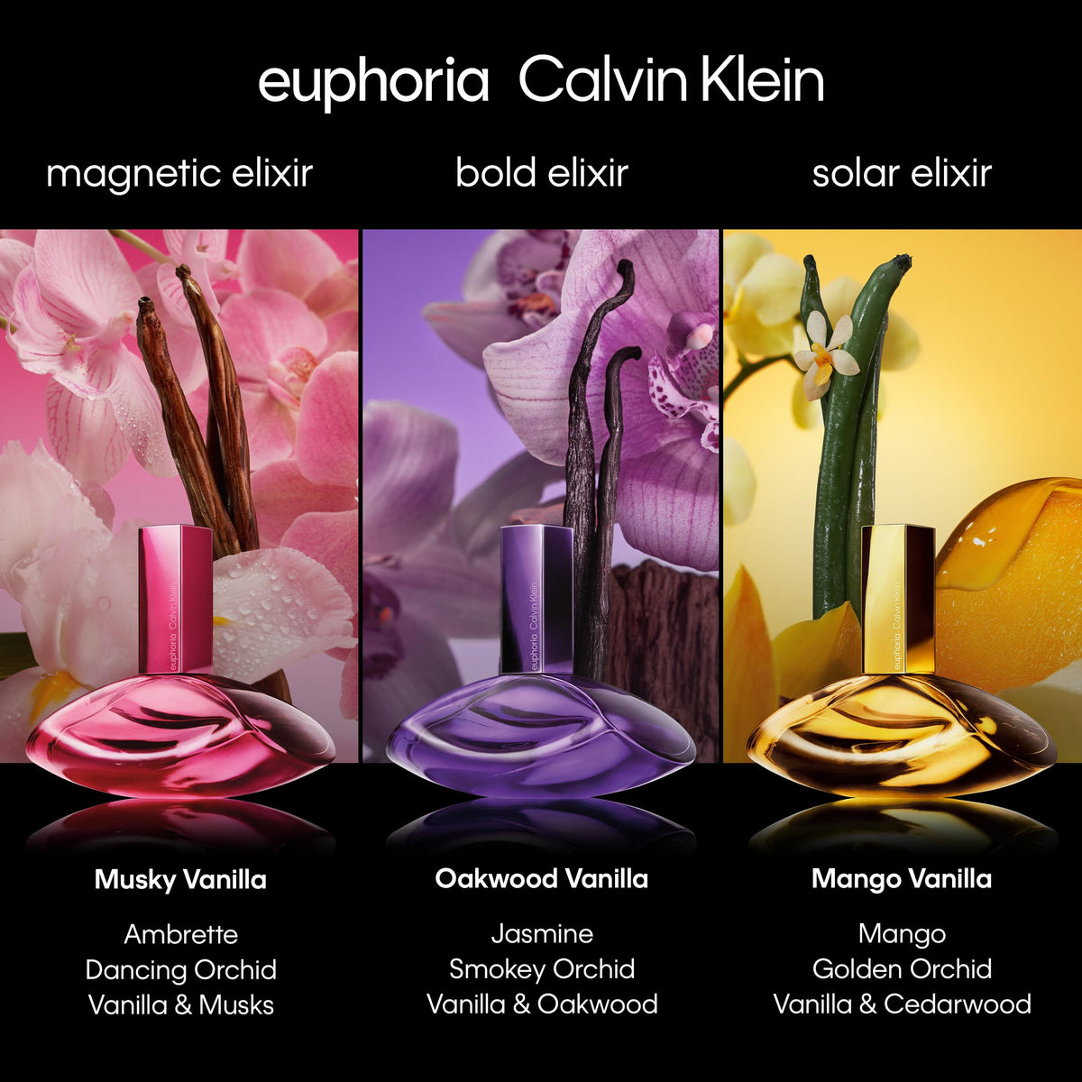 Calvin Klein Euphoria Magnetic Elixir packaging display, elegant gift idea.