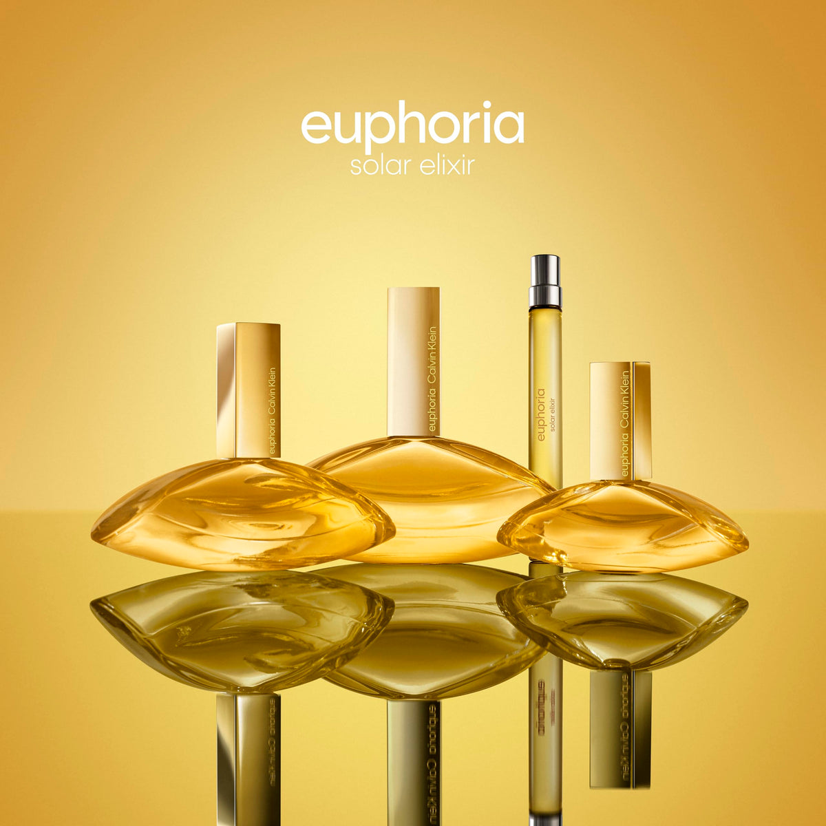 Calvin Klein Euphoria Solar Elixir vanilla and cedarwood base for lasting warmth