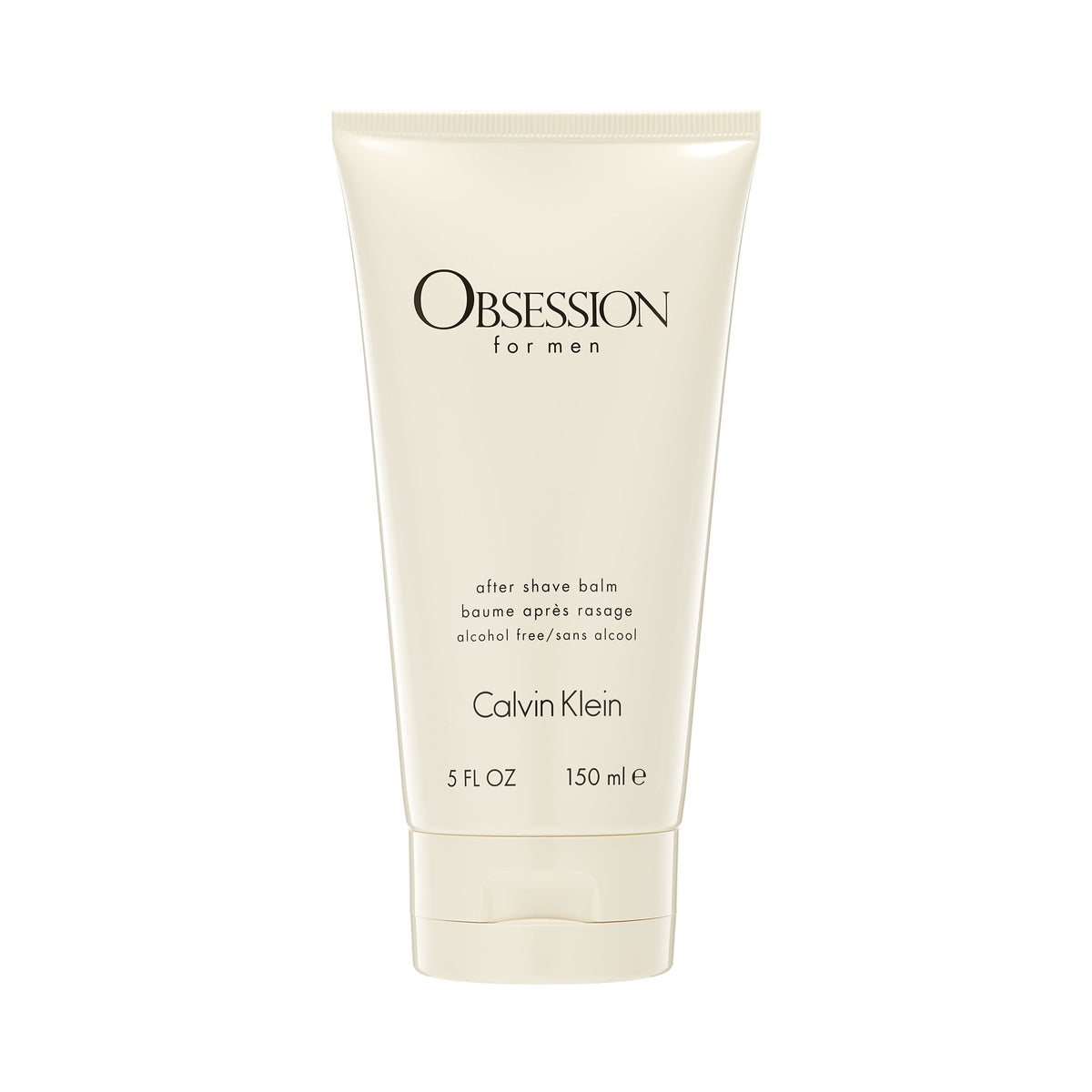 Calvin Klein Obsession for Men balm bottle close-up, hydrating skin and subtle scent.