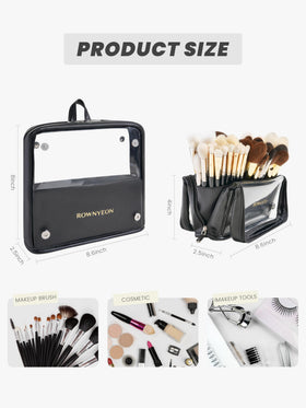 Camdeez ROWNYEON makeup brush bag with detachable dividers to customize space.
