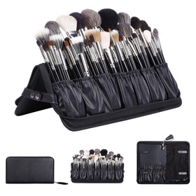 Camdeez Rownyeon bag folded on the table serves as a convenient brush holder.