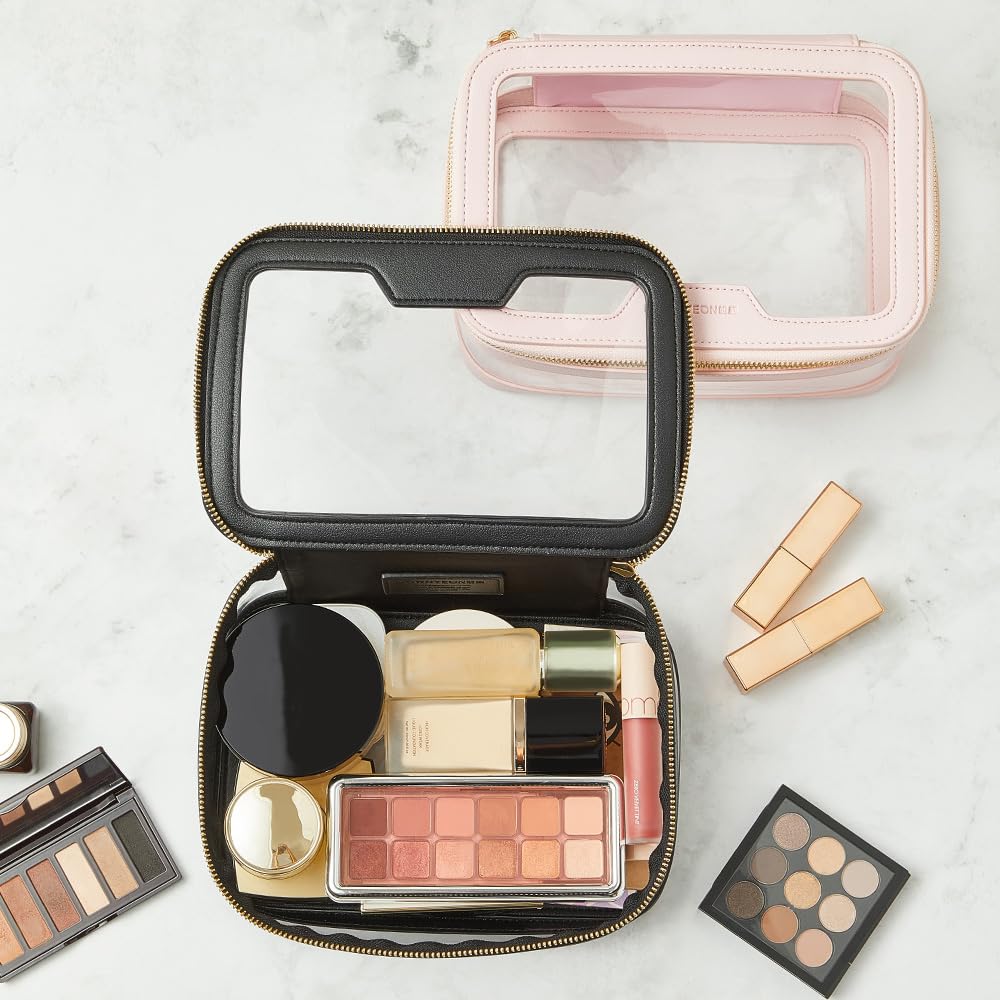 Camdeez Rownyeon travel toiletry bag keeps cosmetics organized and protected during trips.