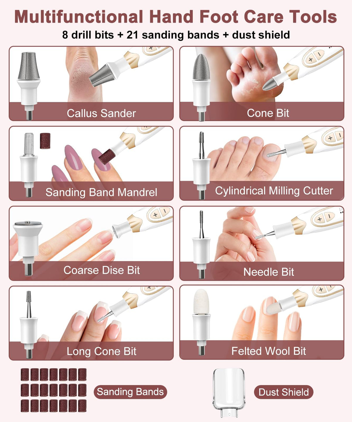 CAMESON toe nail grinder five speed settings for thick nails