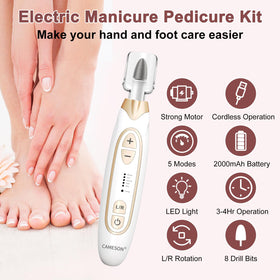 CAMESON toe nail grinder with LED light for precise filing