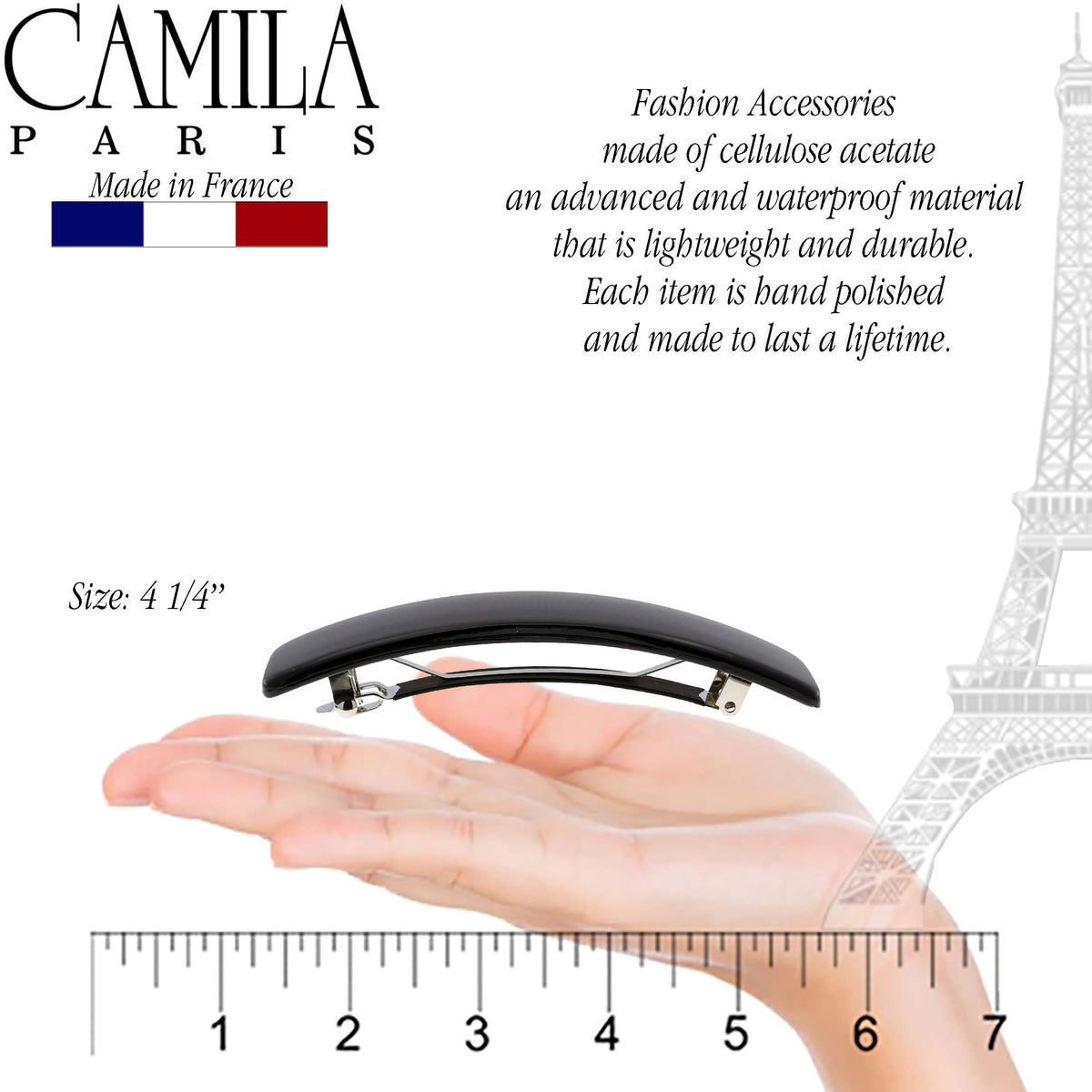 Camila CP1476 decorative hair barrette elevates daily look