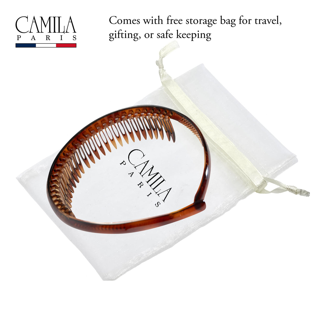 Close-up of the headband edge on Camila Paris AD109 for comfort.
