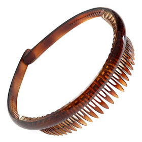 Camila Paris AD109 headband in tortoise shell for secure all-day hold.