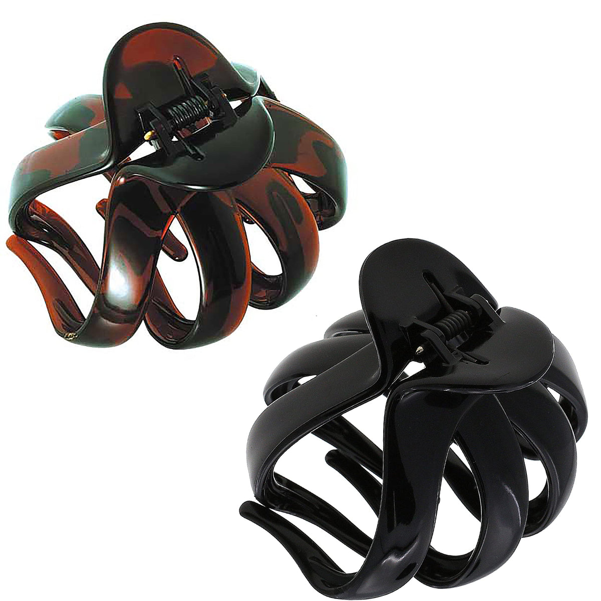 Camila Paris octopus clip closeup showing secure grip for thick hair
