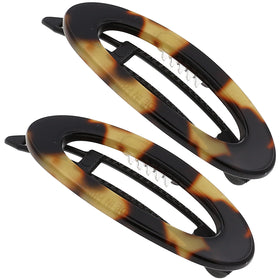 Camila Paris CP1993/2 side-slide closure barrette keeps hair neatly pinned for day-long hold.